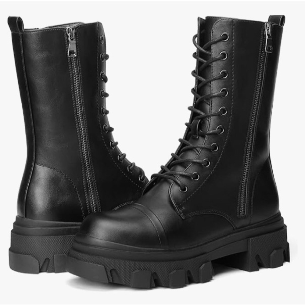 DREAM PAIRS Women’s Combat Boots, 8.5